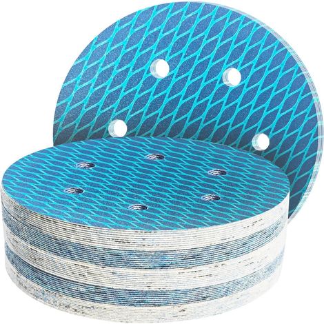 Schleifpapier Klett Korn 320 Diamant 50 Stück P320 150mm 6-Loch A (1/5)