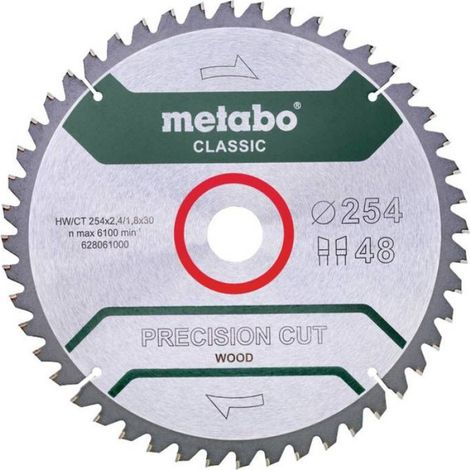 Lame De Scie Circulaire - 254 Mm - 48 Dents - Perçage 30 Mm - Pour Scie Radiale Et À Onglets (1/2)