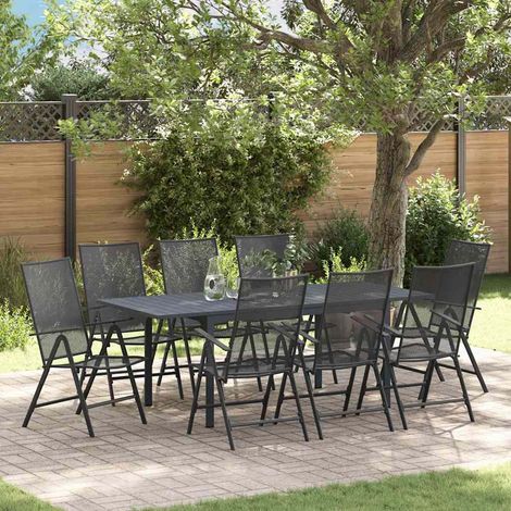 Garden Dining Set 9 pcs Steel vidaXL (1/5)