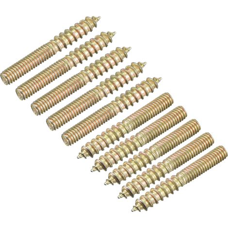 M4x30mm Vis Double Filetage Boulon Cintre, 24pcs Double Terminal Cheville Vis Bois pour Meuble Connexion (1/5)