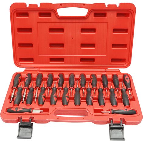 Set di strumenti per rimuovere pin e terminali da connettori elettrici auto, 23 pezzi Breckner Germany