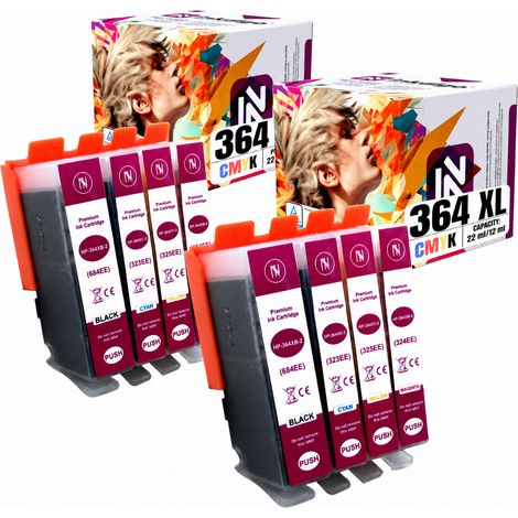Inkdigo 364 XL Tinte kompatibel mit HP DeskJet 3070A D5445 OfficeJet 4610 TÜV-zertifiziert (1/5)
