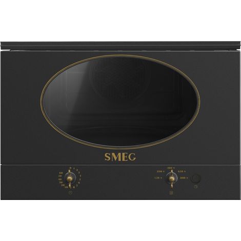 Smeg MP822NAO. Posizionamento dell'apparecchio: Over the range, Tipo di prodotto: Solo microonde, Capacità interna: 22 L, Potenza Microonde: 850 W, Tipo di controllo: Pulsanti, Colore del prodotto:... (1/3)