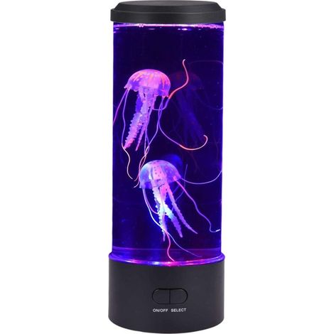 Lampe à lave LED en forme de méduse, lampe d'ambiance électrique, décoration pour la maison et le bureau, cadeau pour hommes, femmes et enfants