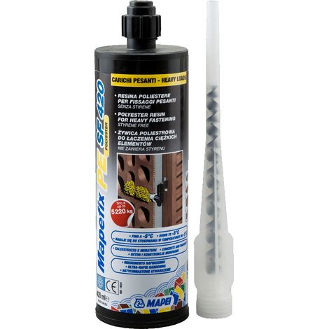 Fissaggio chimico mapefix pe sf ml.420 di resine poliesteri senza stirene.