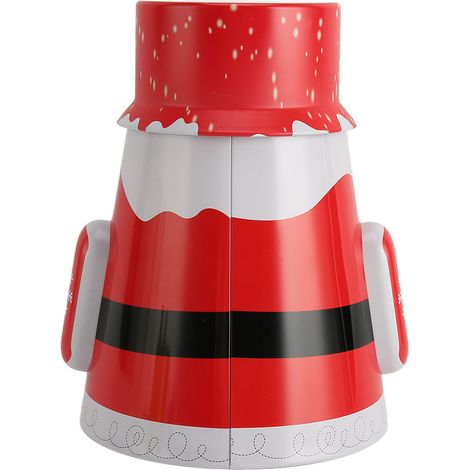 Bocal à bonbons rond créatif pour Noël, jolie boîte de rangement en métal, papier cadeau de Noël, boîte vide, boîte à thé (1/5)