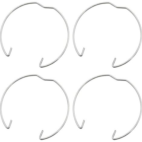 36 pièces anneau à ressort 50mm pour spot GU10 MR16 anneau à ressort anneau de fixation clip pour ampoules LED halogène ou spots encastrés en argent. (1/4)