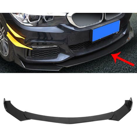 Lame de pare-chocs avant, kit carrosserie avec spoiler noir brillant, universel, compatible avec Vauxhall et Opel (1/5)
