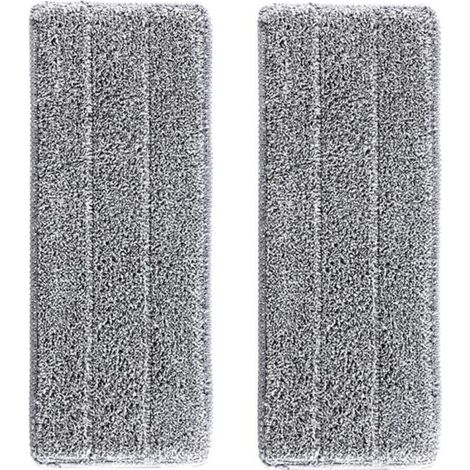 CHOYCLIT 2 Housses de recharge Microfibre Balai Balai Auto Clean And Dry Remplacement Microfibre/Tampons pour balai Vadrouilles