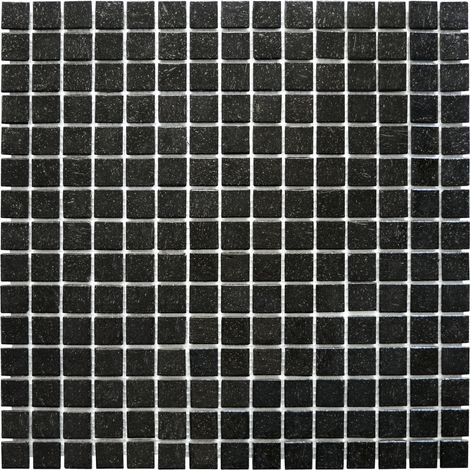 MOSAIQUE DECORATION NOIR TRAME PAPIER 1 PLAQUE 32,7 x 32,7 CM CASA LINEA
