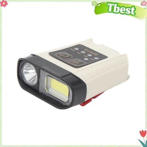 Tbest Lampe à capuchon rechargeable USB Lampe de Chapeau LED Rechargeable par USB, Double Source de Lumière Blanche sport lampe (1/5)