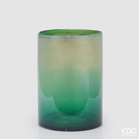 EDG Vaso Scumble Vetro Green H 34