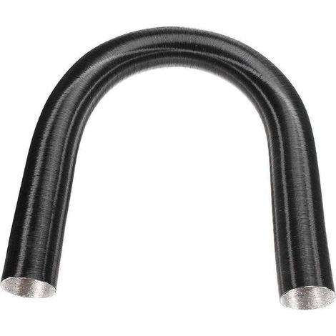 Tuyau de chauffage pour voiture, tuyau d'admission d'air de 60 mm, canal de chauffage de 200 cm, tuyau en aluminium pour voiture, canal de ventilation, évacuation d'air chaud, tuyau d'échappement (1/5)