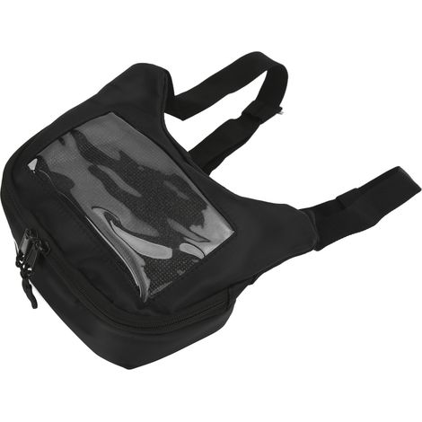 Sacoche de Guidon Vélo Porte-Téléphone Poche Transparente Tactile Sacoche Avant Moto Nylon Imperméable (1/5)