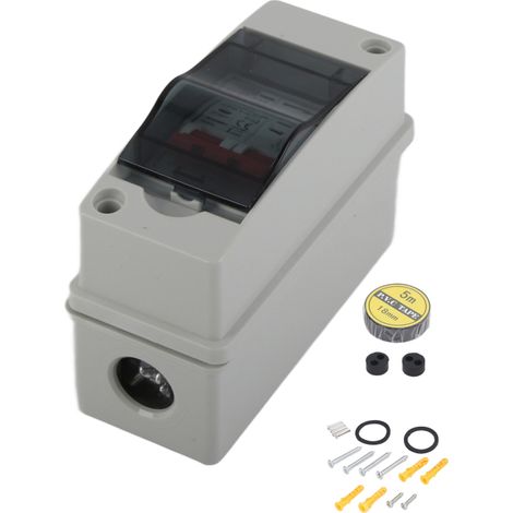 Sectionneur solaire photovoltaïque IP65 – Mini disjoncteur étanche – DC500V 20A – Pour camping-car et système solaire mobile (1/5)