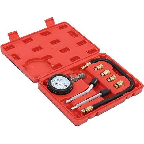 Kit de test de compression des cylindres de moteurs à essence en 8 pièces, adapté aux automobiles (1/5)
