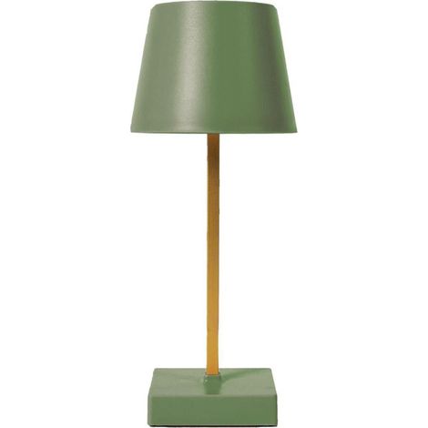 Paris Prix – Lampe à poser LED tactile 26 cm – Vert – Réglage tactile 3 niveaux – Fonctionnement sans fil – ABS – 12 LEDs nouvelle génération (1/5)