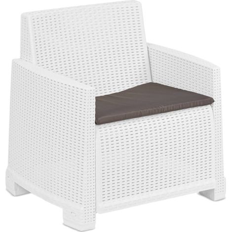 Gaby Outdoor-Sessel, 66x72 cm Weiß