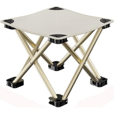 Tabouret de Camping Tabouret Pliant Portable Chaise Portable Mini Tabouret Pliable Tabouret de pêche pour Adultes Pêche Randonnée Jardinage (1/4)
