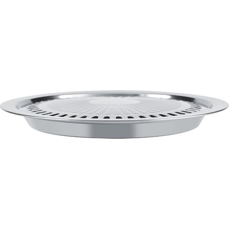 1 Poêle à rôtir ronde,Acier inoxydable,Antiadhésif,Sans fumée,Cuisinière gaz électrique (1/5)