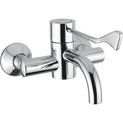 Mélangeur lavabo progressif mural avec levier clinique Idral 900.25  Chromé