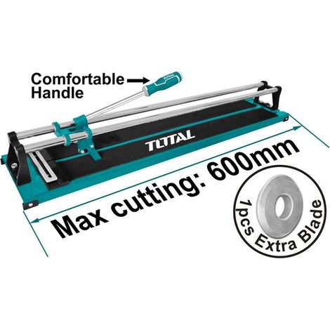 TAGLIAPIASTRELLE MANUALE 600mm 2 LAME TAGLIA PIASTRELLE TOTAL (1/2)