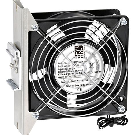 TRU COMPONENTS TC-NA12038-MBM-230B Axiallüfter 230 V/AC 162 m³/h (L x B x H) 120 x 120 x 38 mm