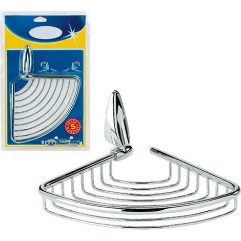 TRADE SHOP - Mensola Ad Angolo Bagno Angolare Angoliera Doccia A Parete In Acciaio Inox -