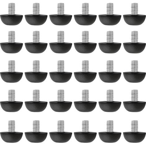30 almohadillas ajustables para patas de muebles de 8 mm x 1,25 M8 (1/5)