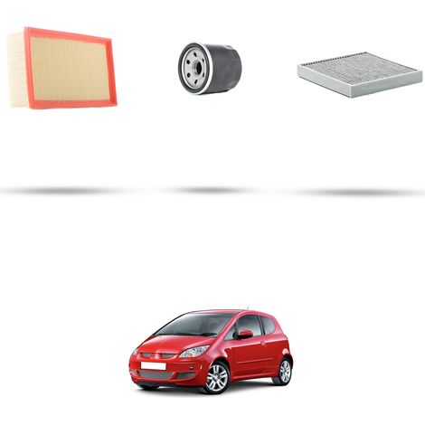 Kit tagliando 3 filtri compatibile con Mitsubshi Colt VI (Z30) 1.5 Turbo 110KW Dal 2005 (1/5)