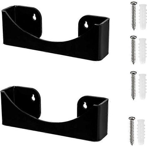 Lot de 2 porte-chapeaux muraux en acrylique, organisateur de chapeaux mural pour placard, porte, garage, chambre, noir (1/5)