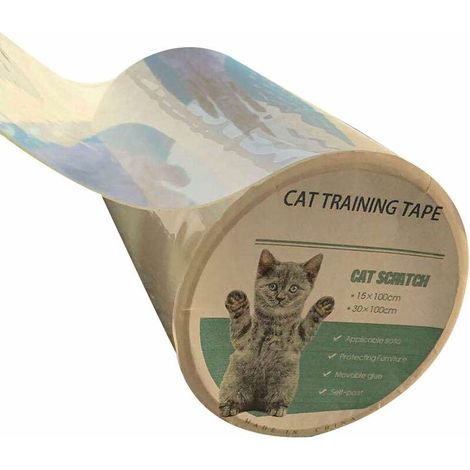 Transparente, kratzfeste Folie für Möbel und Wände – Hypoallergener Silikonkleber – Größe 300 x 15 cm – Schutz vor Katzen- und Hundekratzern (1/4)