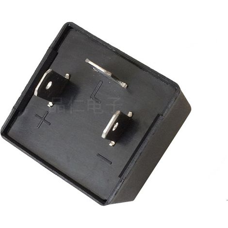 CF13 JLO2 Dreipoliges 0,1W-150W Einstellbares Kfz-Blinkrelais 12VDC Schwarzes Gehäuse Sonstige (1/4)