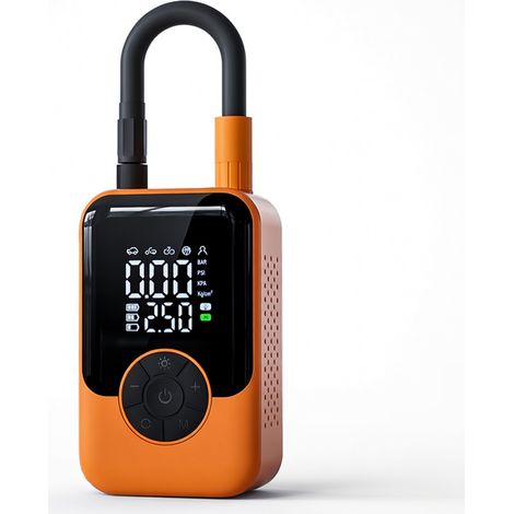 Inflador de neumáticos inalámbrico ST-221B para coche, doble pantalla, naranja (1/5)