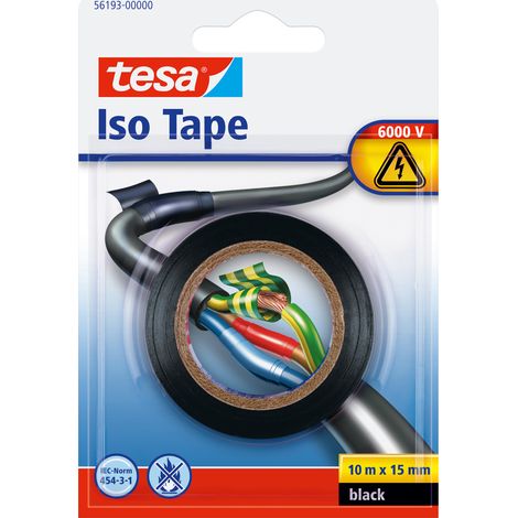 tesa Isolierband 10m 15mm schwarz Blister (56193-00000-22)