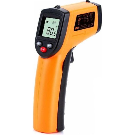 Berührungsloses Infrarot-Thermometer – Messbereich -58 °C bis 752 °C – Laserzielvorrichtung – Für Küche, Lebensmittelverarbeitung, Industrie und Wartung – 1 Stück (1/5)