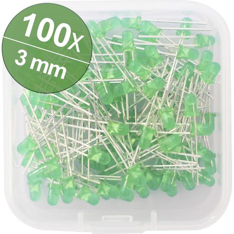 Quadrios LED-Sortiment Grün 3 mm 20 mA 2.0 V (1/3)