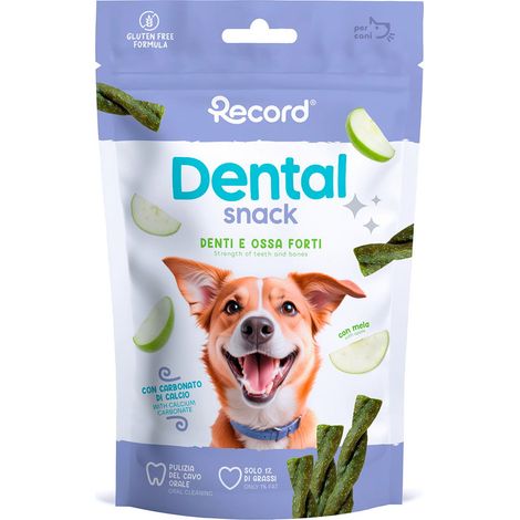 Dentalsnack ossa e denti snack per cani twist 75 g mela