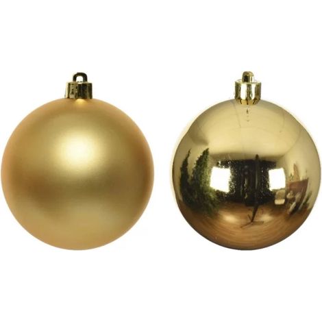 Set 8 Sfere in vetro soffiato Perla 7cm addobbo albero Natale (1/5)