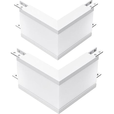 V-TAC PRO VT-7-41-LW Coppia raccordo led a incasso 2pcs 10W chip samsung corpo bianco per plafoniera linear light - sku 389 (1/3)