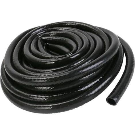 Tuyau d'irrigation de 12 m, tuyau d'arrosage en PVC de 1/2 pouce, diamètre intérieur 13 mm / diamètre extérieur 16 mm, tuyau d'irrigation goutte à goutte noir pour jardin, pelouse, serre (1/5)