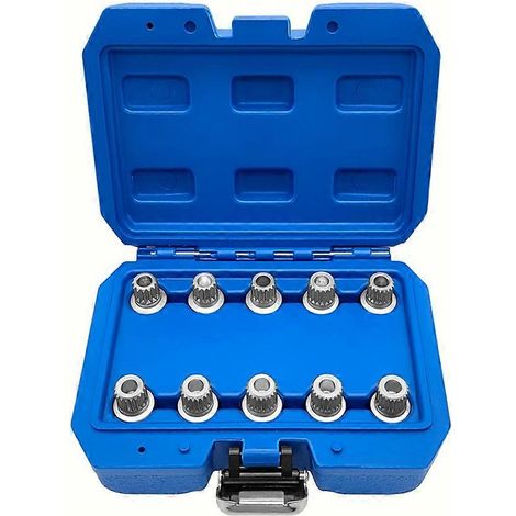 Jeu de 10 clés pour écrous antivol de roue, douilles antivol pour outils de réparation automobile BMW (1/5)