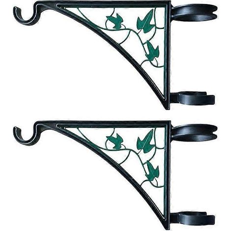 Support de poteau de clôture EZ Hangs, support à pince facile pour paniers de fleurs (1/5)