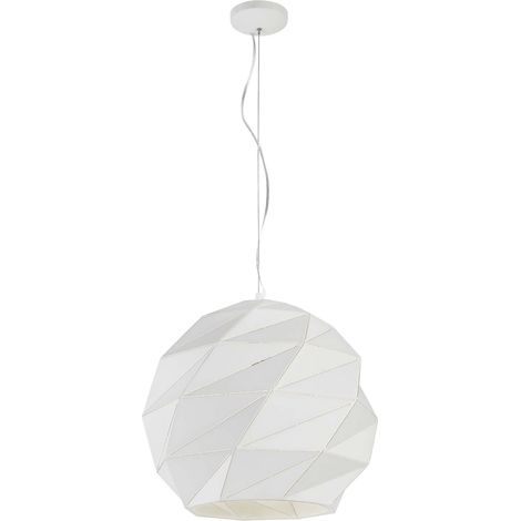 Suspension Reus boule Ø42 blanche 3xE27 Light Prestige (1/4)