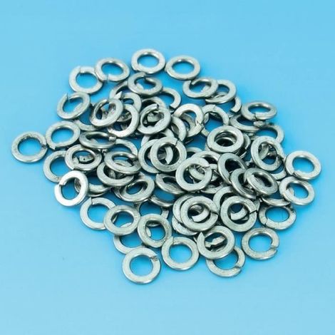 Rondelles élastiques - - M2,5 - Acier à ressort zingué - Lot de 100 - Gris