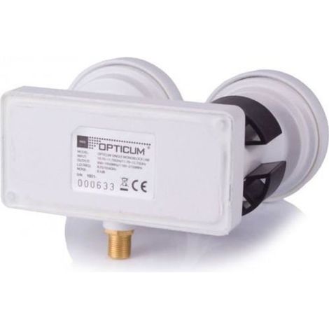 OPTICUM Robust LNB Monobloc Single 6° Astra-Hotbird Universel Compatible Canal+