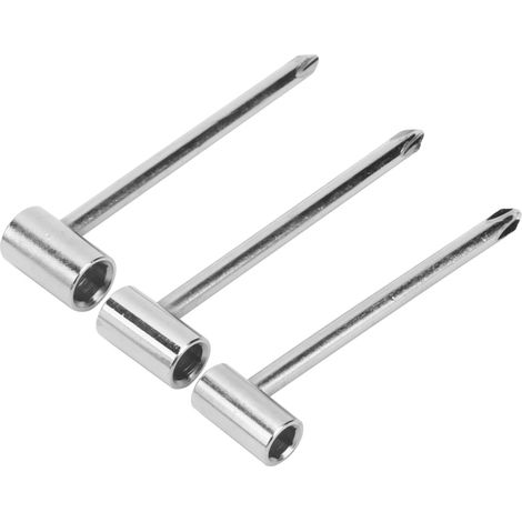 Chiavi per gambi di chitarra (set da 3) 7/8/6,35 mm, strumento universale per accordatura, argento