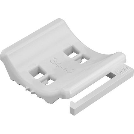 OBO Bettermann Controboccola universale combinabile per formare una doppia boccola 34-40mm Polipropilene grigio chiaro RAL 7035, 1198040