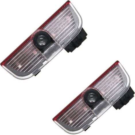2 pièces Led porte bienvenue voyant d'avertissement projecteur Laser fantôme ombre Logo lumière pour Skoda Superb 2009 2010 2011 2012 2013 2014 2015 (1/5)