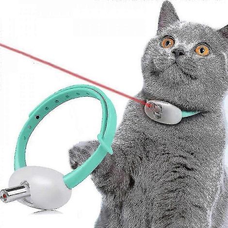 Automatisches, leuchtendes Katzenspielzeug, intelligentes Laser-Katzenhalsband, USB-aufladbar, lustiges Kätzchenspielzeug, interaktives VRD
